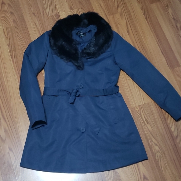 Womens XXS Dennis Basso jacket coat S blue - Picture 6 of 12